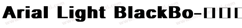 Arial Light BlackBo字体转换